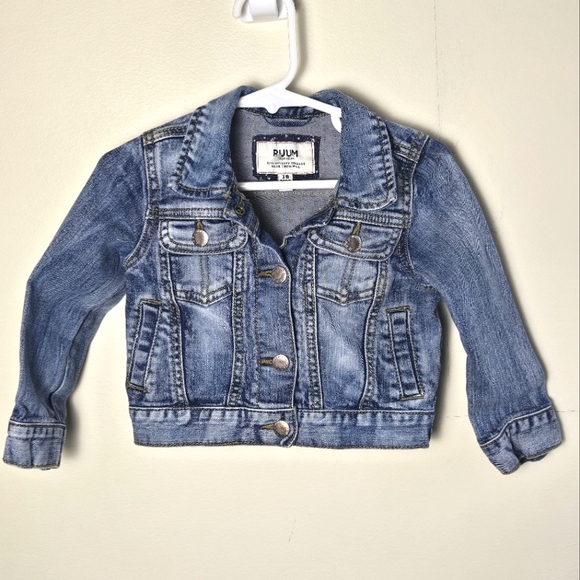 Infant/Baby Ruum Jean Snap Close Jean Jacket, Size 18 Months - Picture 1 of 3